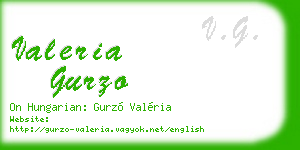 valeria gurzo business card